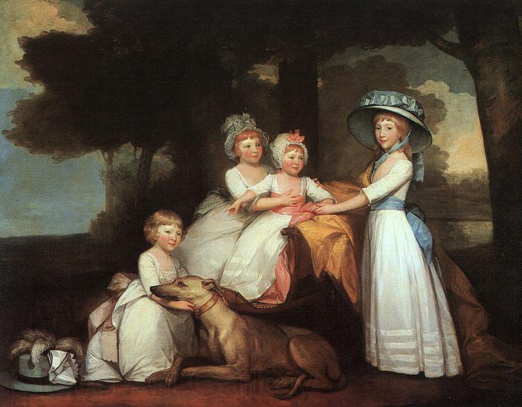 Gilbert Charles Stuart The Percy Children Norge oil painting art